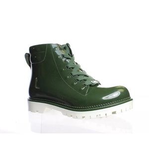 CIRCUS BY SAM EDELMAN Green Waterproof Combat Boot